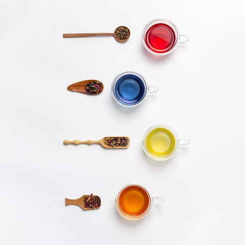 まるでカップに広がるお花畑。京玉露入りハーブティー「はなぎょくろ」