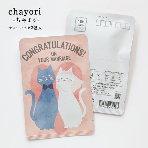 CONGRATULATIONS! (The Cat Bride and Groom)