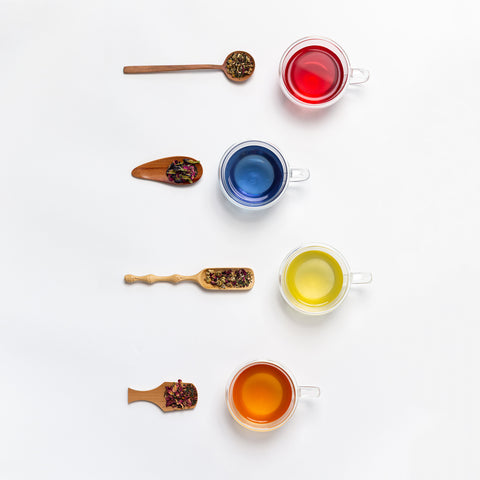 Set of four types of Kyoto tea [Gyokuro/Japanese black tea/Kyoto Sencha Genmaicha/Hojicha]