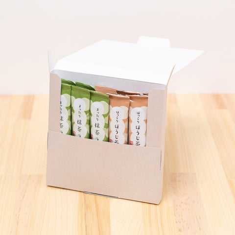 抹茶ラテ＆ほうじ茶ラテ 10本入りギフトセット